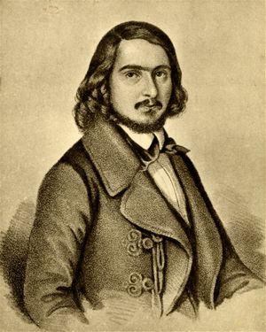 Georg Herwegh (Lithographie, 1841)