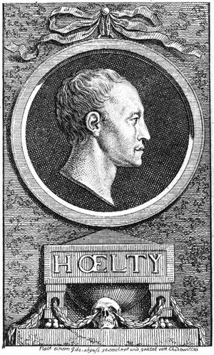 Ludwig Christoph Heinrich Hölty (Radierung von Daniel Chodowiecki, 1777)