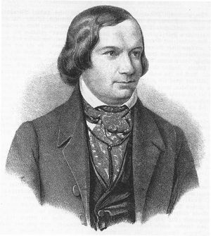 Theodor Mundt (Lithographie von Valentin Schertle)