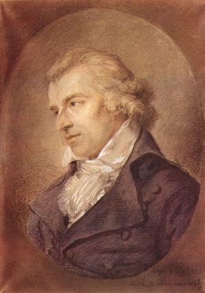 Friedrich Schiller (Pastell von Frenzel nach dem Gemälde von Ludovike Simanowitz, 1793)