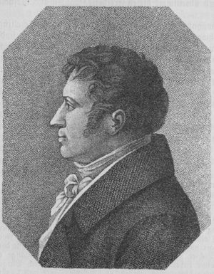 August Wilhelm Schlegel (Nach dem Kupferstich von Zumpe)
