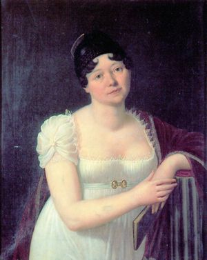 Caroline von Wolzogen (Gemlde von Carl von Ambre, l auf Leinwand, 1808)