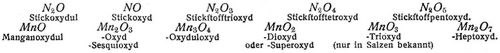 Oxydation, Oxyde