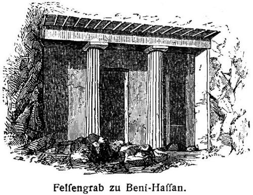 Felsengrab zu Beni-Hassan.