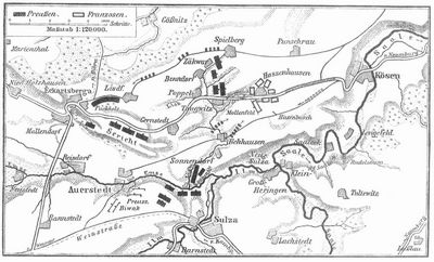 Krtchen zur Schlacht bei Auerstedt (14. Oktober 1806).
