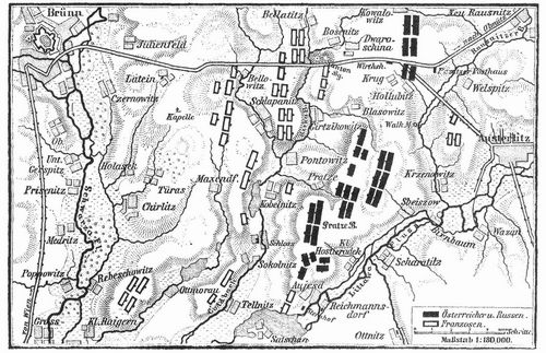 Krtchen zur Schlacht bei Austerlitz (2. Dezember 1805).