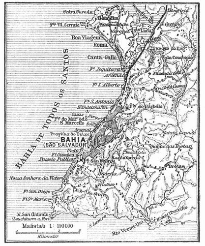 Lageplan von Bahia.