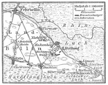 Krtchen zur Schlacht bei Fehrbellin (28. Juni 1675).