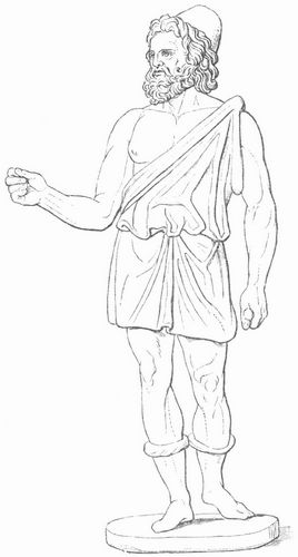Hephstos (Bronzestatue im Britischen Museum).