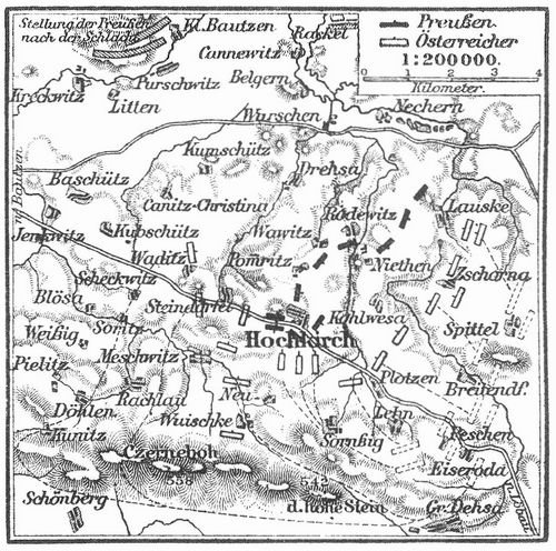 Krtchen zur Schlacht bei Hochkirch (14. Oktober 1758).