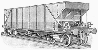 Fig. 4. Vierachtiger Doppeltrichterwagen.