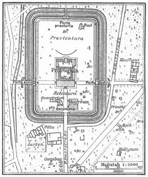 Plan des Rmerkastells Saalburg (nach L. Jacobi).