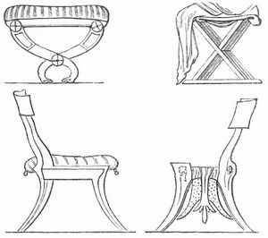 Antike Sessel und Sthle.