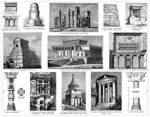 Architektur II. Assyrisch-Babylonische, Persisch-Medische, Kleinasiatische, Phnikisch-Hebrische ...
