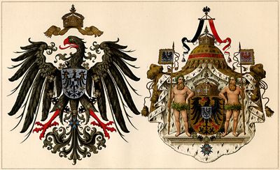Deutscher Reichsadler. Das groe Kaiserwappen.