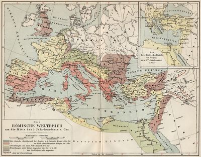 Das Rmische Weltreich um die Mitte des 2. Jahrhunderts n. Chr.