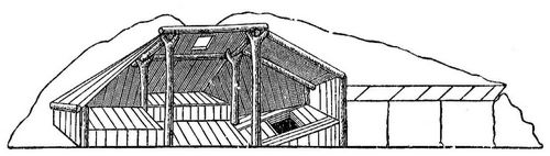 1. Winterhaus der westlichen Eskimo.