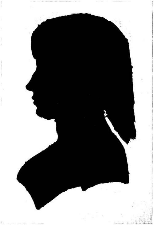 Aloysia Lange geb. v. Weber. Silhouette in Lschenkohls Nationaltaschenkalender fr das Jahr 1787