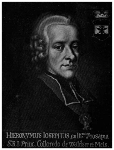 Hieronymus Graf v. Colloredo, Erzbischof und Landesfürst von Salzburg. Unbezeichnetes Ölbildnis