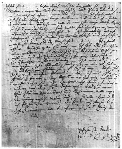 Brief Mozarts an seinen Vater; Wien am 5. Feber 1783. Seite 2