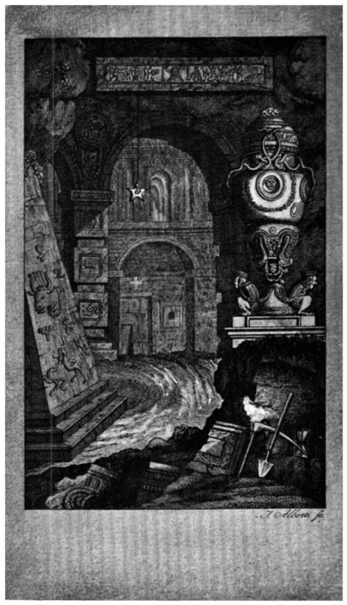 Titelbild aus dem ersten Textbuch zur Zauberflte. Stich von Ignaz Alberti; Wien, 1791