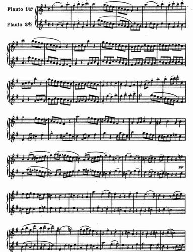 Allegro und Menuetto fr 2 Flten. Erstes Band. Blatt 1