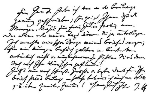 Faksimile von Brief (Bd. IV)