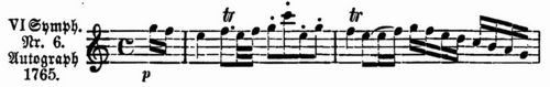 16. Allegro (Haydn's Katalog: Spiritoso). Fl., 2 Ob., 2 C.