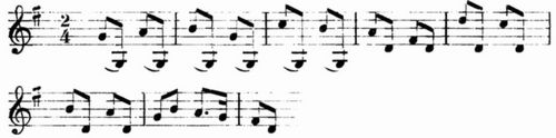 8. Aus »Pieces de Clavecin ou Sonates avec acc. de Violon par Mr. Mondonville« oeuvre 3e, V. ...