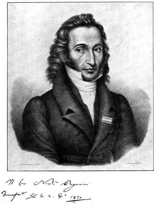 Paganini.⋼Vorlage aus Fr. Nic. Manskopfs Musikhistorischem Museum in Frankfurt a.M.(S. 52)