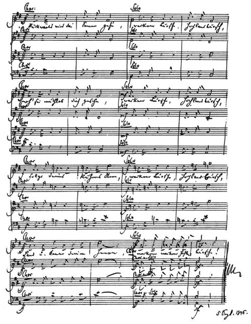 Handschrift Robert Schumanns. (Fortsetzung) (Einlage nach S. 76)