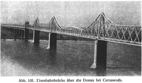 Abb. 105. Eisenbahnbrcke ber die Donau bei Cernawoda.