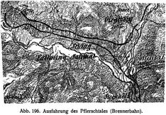 Abb. 196. Ausfahrung des Pflerschtales (Brennerbahn).