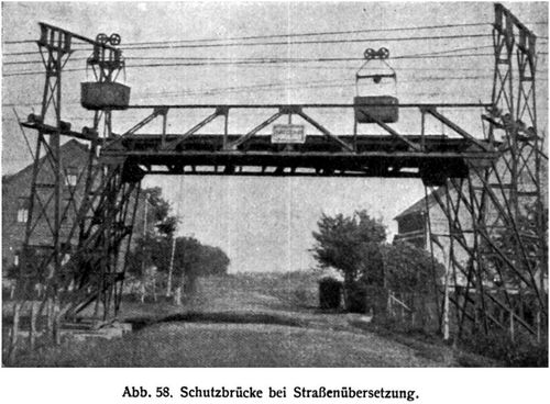 Abb. 58. Schutzbrcke bei Straenbersetzung.