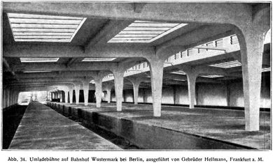 Abb. 34. Umladebhne auf Bahnhof Wustermark bei Berlin, ausgefhrt von Gebrder Helfmann, Frankfurt a.M.